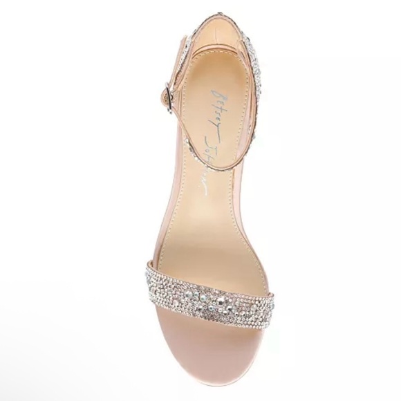 Betsey Johnson Embellished Nude Heels - Picture 2 of 12